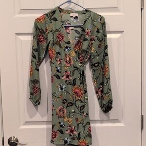 Floral Green Dress